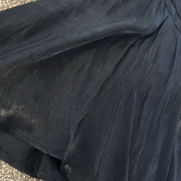 Black Metallic V-Neck Dress - Picture 2 of 4